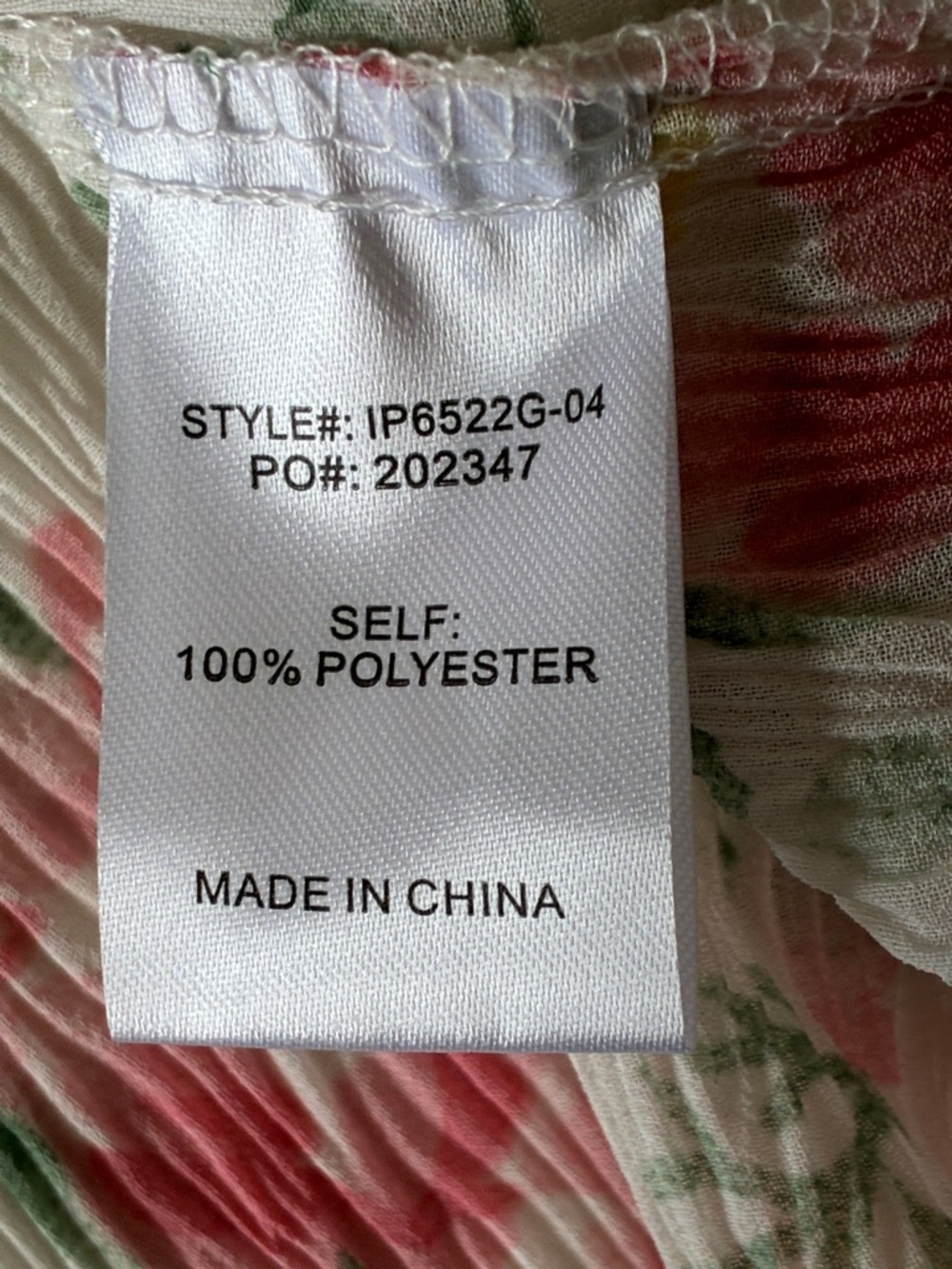 BiBi Oversized Floral Button-Down Shirt in Pink, Green, Yellow - Picture 9 of 9